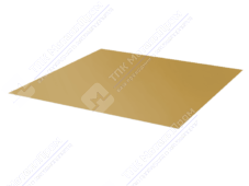 Лист с полимерным покрытием 0,4 мм ПЭ в пленке RAL1036 золото