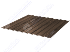 Профнастил полимер С8 0,4 1150/1200 ДПП G6К051P мореное дерево