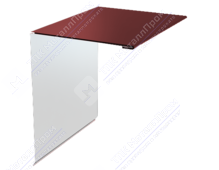 Планка торцевая 95 120 15 0,4 2м стандарт ПЭ RAL3009 красный оксид К-506