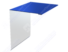 Планка торцевая 95 120 15 0,4 2м стандарт ПЭ в пленке RAL5002 ультрамарин К-506