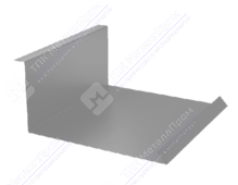 Планка примыкания нижняя 122 250 0,4 2м стандарт ПЭ RAL9002 серо-белый К-502