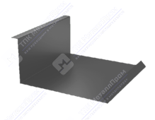 Планка примыкания нижняя 122 250 0,4 2м стандарт ПЭ RAL7005 темно-серый К-502