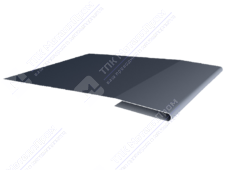 Планка П-образная 10 10 20 0,45 2м ПЭ RAL7024 серый графит К-518