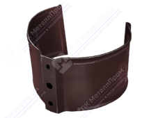 Держатель трубы GrandLine 100 на дерево металл RAL8017 шоколад