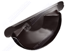 Заглушка желоба GrandLine 125 металл RAL8017 шоколад