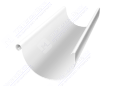 Желоб водосточный GrandLine 150 3м металл RAL9003 сигнально-белый