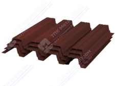 Профнастил полимер Н75 0,5 750/800 ПЭ RAL3009 красный оксид