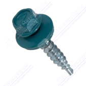 Саморез 5,5 19 KPcZP с прокладкой RAL5021 морская волна