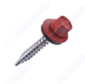 Саморез 5,5 19 KPcZP с прокладкой RAL3011 коричнево-красный