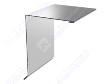 Планка ветровой доски 95 120 15 0,45 2м стандарт ПЭ RAL7004 сигнально-серый К-507