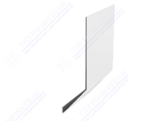 Планка карнизная 100 65 0,45 2м стандарт ПЭ RAL9003 сигнально-белый К-509