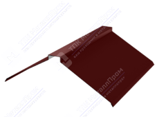 Планка конька плоского 190 190 0,45 2м стандарт ПЭ RAL3009 красный оксид К-512