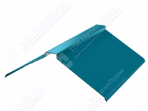 Планка конька плоского 150 150 0,45 2м стандарт ПЭ RAL5013 синий кобальт К-512