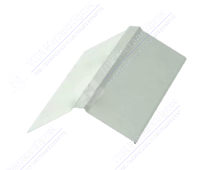 Планка конька плоского простого 150 150 0,4 2м стандарт ПЭ в пленке RAL9003 сигнально-белый К-511