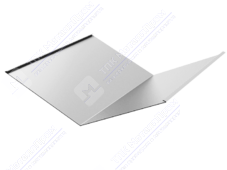 Планка ендовы нижняя 298 298 0,4 2м стандарт ПЭ RAL9002 серо-белый К-510